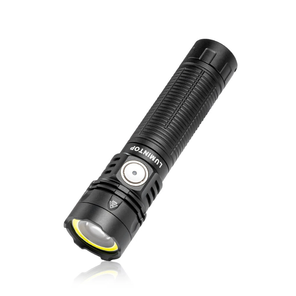 LUMINTOP W1 LEP+COB Multi Light EDC LEP Flashlight 650M Long Thrower Spotlight Mini Compact High Power Strong LED Search Light with COB White Red Light, Magnetic Tail, USB C Rechargeable Port