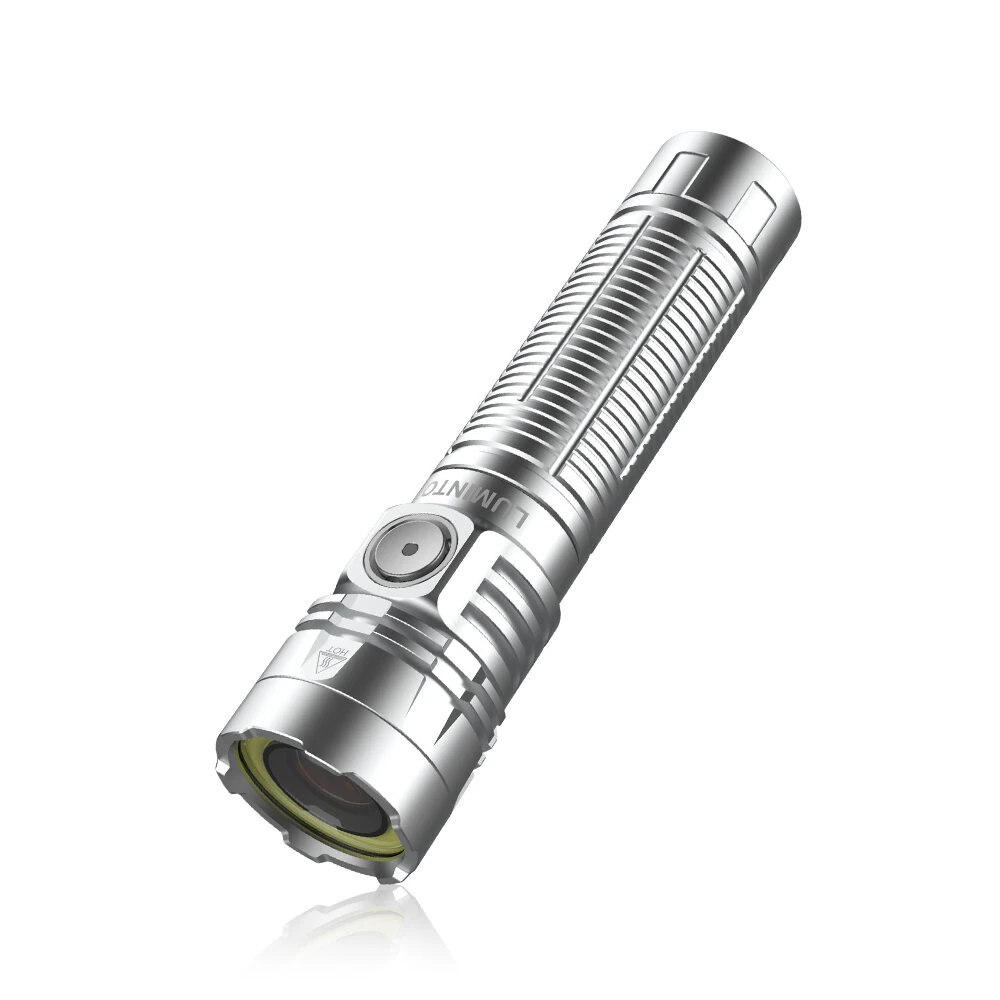 LUMINTOP W1 LEP+COB Multi Light EDC LEP Flashlight 650M Long Thrower Spotlight Mini Compact High Power Strong LED Search Light with COB White Red Light, Magnetic Tail, USB C Rechargeable Port