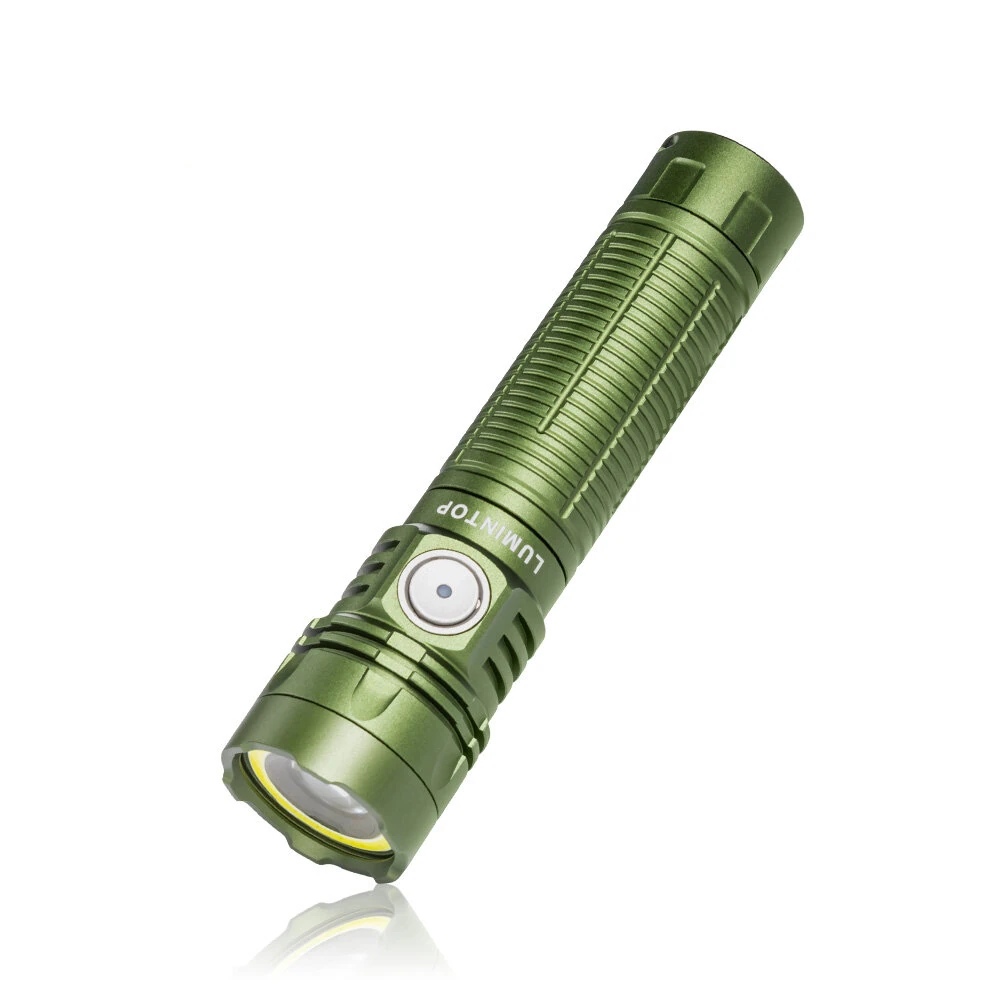 LUMINTOP W1 LEP+COB Multi Light EDC LEP Flashlight 650M Long Thrower Spotlight Mini Compact High Power Strong LED Search Light with COB White Red Light, Magnetic Tail, USB C Rechargeable Port