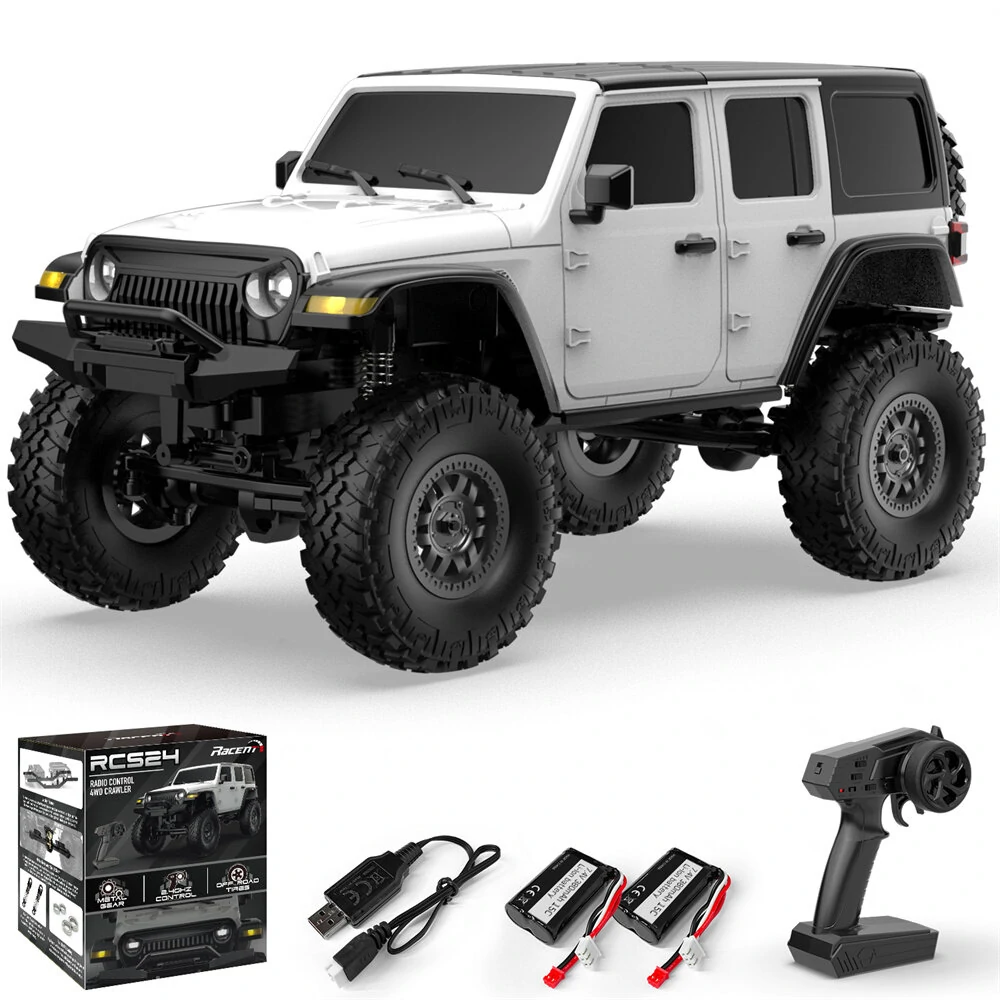 Volantexrc EXHOBBY 787-1 Two Batteries RTR 1/24 2.4G 4WD RC Car Rock Crawler LED Light Off-Road Climbing Monster Truck Vehicles Models Toys