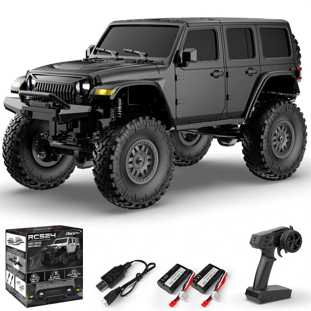 Volantexrc EXHOBBY 787-1 Two Batteries RTR 1/24 2.4G 4WD RC Car Rock Crawler LED Light Off-Road Climbing Monster Truck Vehicles Models Toys
