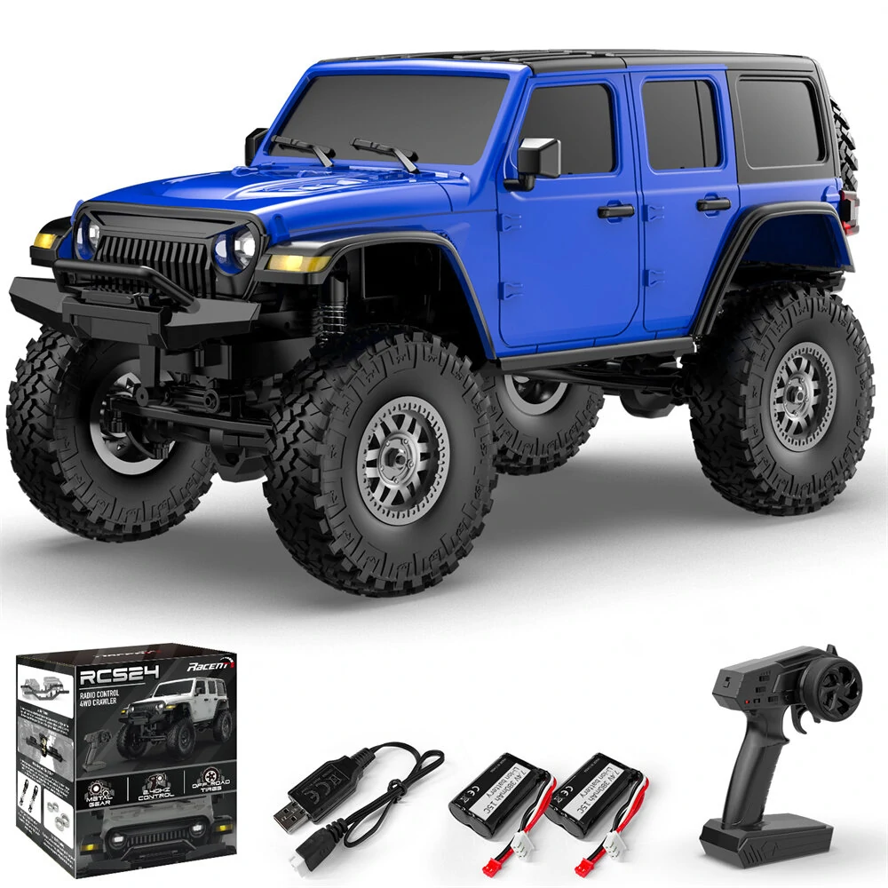 Volantexrc EXHOBBY 787-1 Two Batteries RTR 1/24 2.4G 4WD RC Car Rock Crawler LED Light Off-Road Climbing Monster Truck Vehicles Models Toys