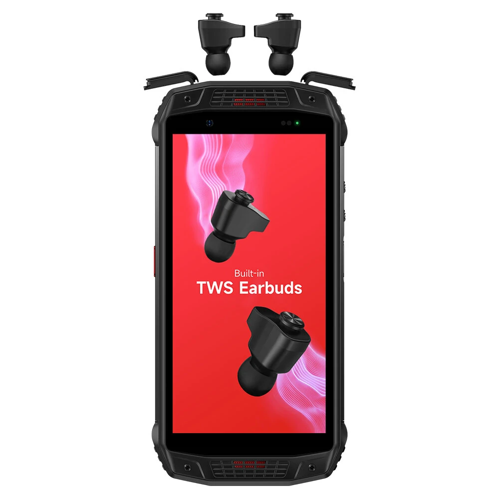 Ulefone Armor 15 Built-in TWS Earbuds Helio G35 6GB 128GB 5.45 inch 60Hz Dual Speakers NFC 6600mAh Android 12 IP68 IP69K Waterproof 4G Rugged Smartphone