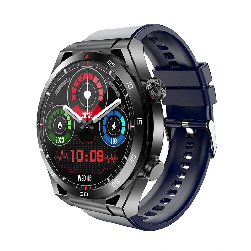ET450 1.39inch HD Screen bluetooth Call ECG Heart Rate Blood Pressure SpO2 Monitor Non-invasive Blood Glucose Measurement HRV Function Sleep Monitoring Multi-sport Modes Music Playback IP67 Waterproof Smart Watch
