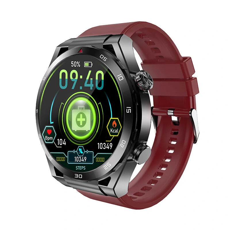 ET450 1.39inch HD Screen bluetooth Call ECG Heart Rate Blood Pressure SpO2 Monitor Non-invasive Blood Glucose Measurement HRV Function Sleep Monitoring Multi-sport Modes Music Playback IP67 Waterproof Smart Watch