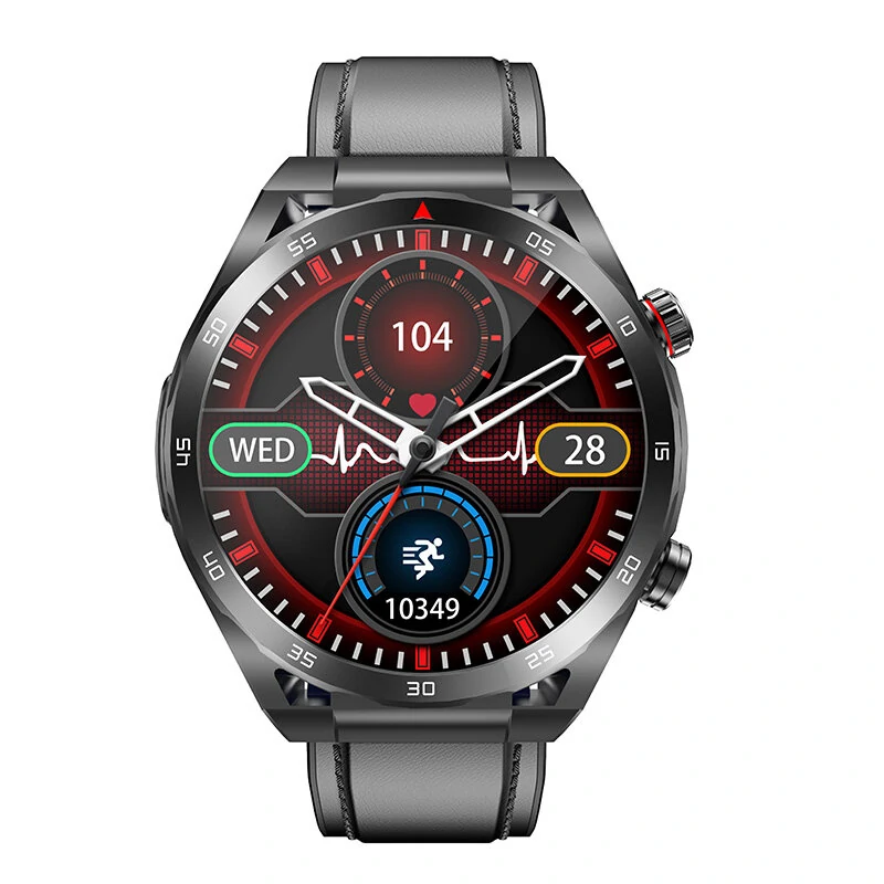 ET450 1.39inch HD Screen bluetooth Call ECG Heart Rate Blood Pressure SpO2 Monitor Non-invasive Blood Glucose Measurement HRV Function Sleep Monitoring Multi-sport Modes Music Playback IP67 Waterproof Smart Watch