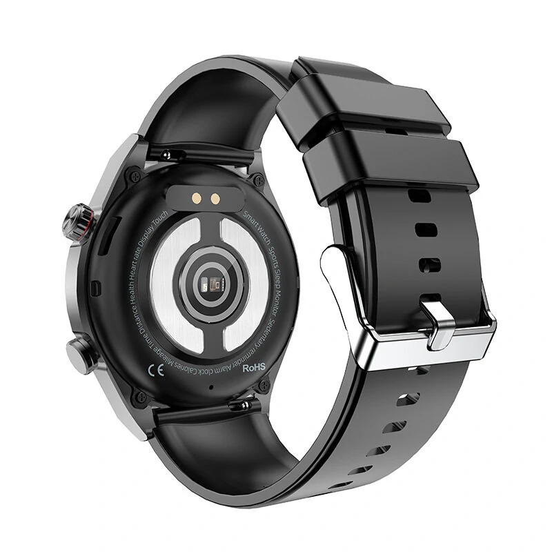 ET450 1.39inch HD Screen bluetooth Call ECG Heart Rate Blood Pressure SpO2 Monitor Non-invasive Blood Glucose Measurement HRV Function Sleep Monitoring Multi-sport Modes Music Playback IP67 Waterproof Smart Watch