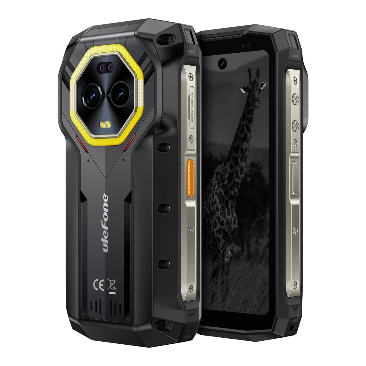 Ulefone Armor Mini 20 Pro 5G Versatile LED Light 4.7 inch 50MP Camera 64MP Night Camera 16GB 256GB 33W Fast Charge 15W Wireless Charge Android 14 NFC Dimensity 6300 IP68 IP69K Waterproof Rugged Smartphone