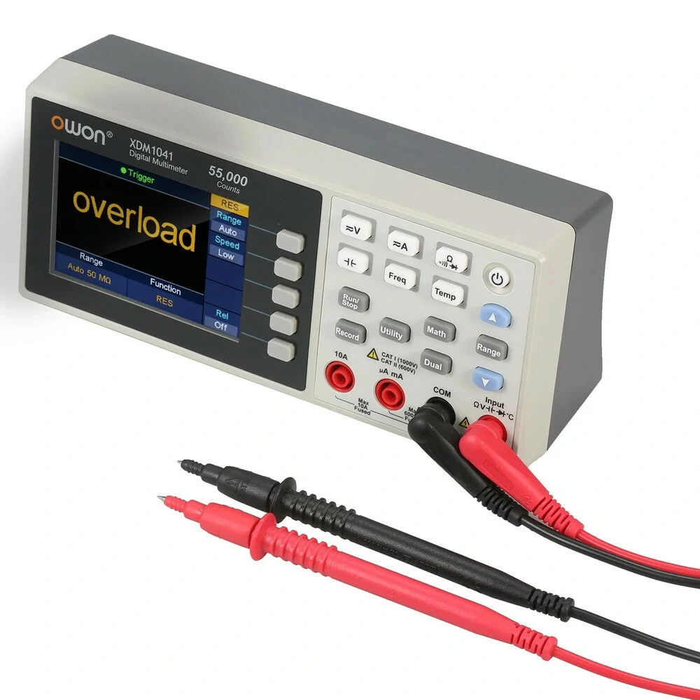 Owon XDM1041 USB Digital Multimeter 55000 Counts High Accuracy Universal Desktop Multimeters Meter with 3.5-inch TFT LCD Screen