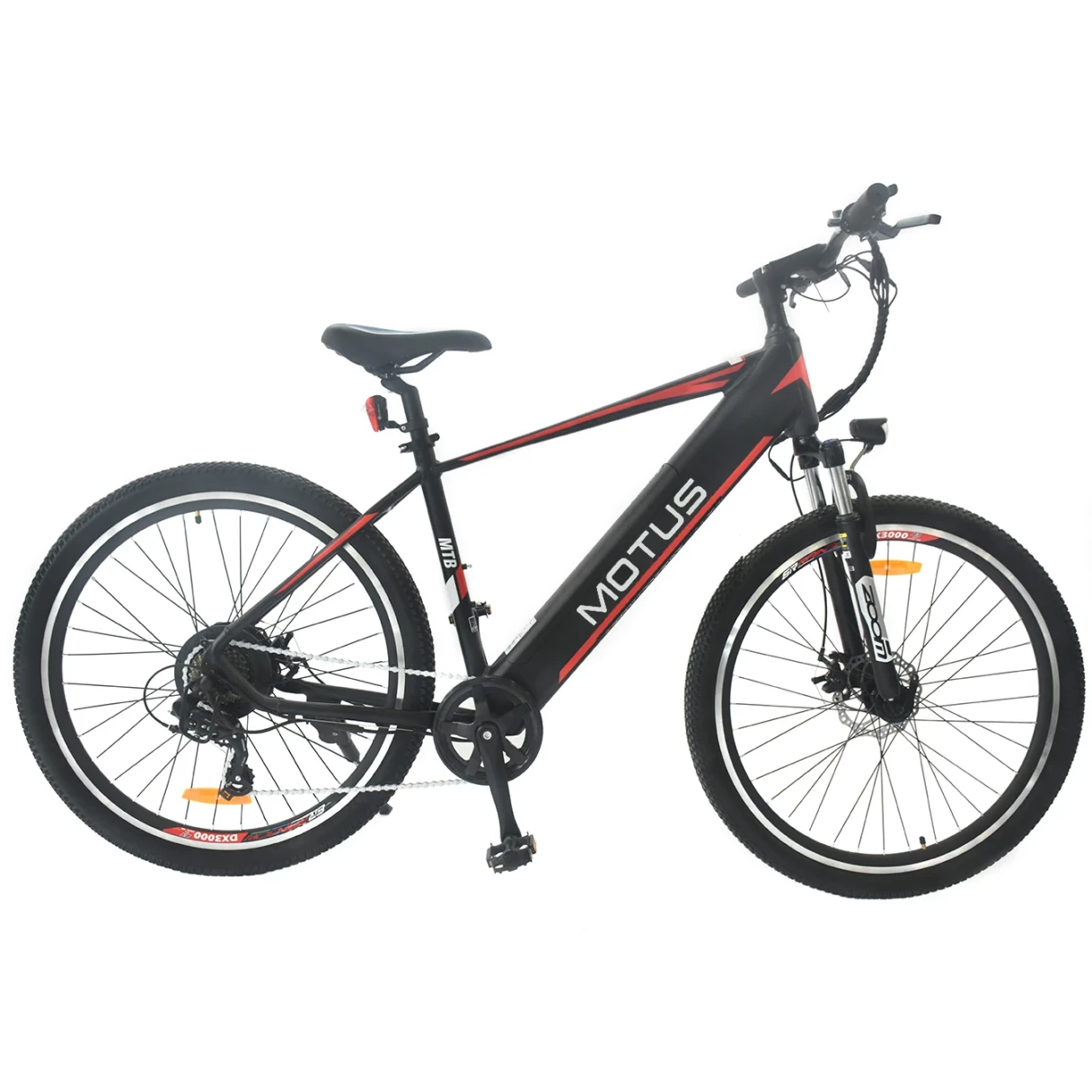 [EU Direct] MOTUS City Electric Bike Black-Red 36V 12.5Ah 250W BAFANG Motor 27.5Inch 50-65KM MAX Mileage 125KG Max Load Bicycle PVY Z20 PRO ENGWE P1 DUOTTS C29