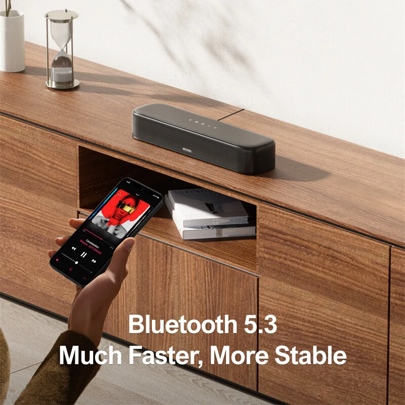 Ultimea Aura A30 250W 5.1CH Soundbar bluetooth Soundbar 6 Drivers BassMX SurroundX Technology 121 Preset EQ Matrices 6 Adjustable Surround Levels Wired Soundbar Desktop Speaker Subwoofer