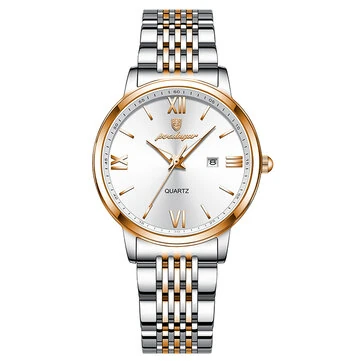 POEDAGAR Women Watch Thin Waterproof Luminous Quartz Watch Calendar Analog Stainless Steel Wrist Watch Date Lady Watch