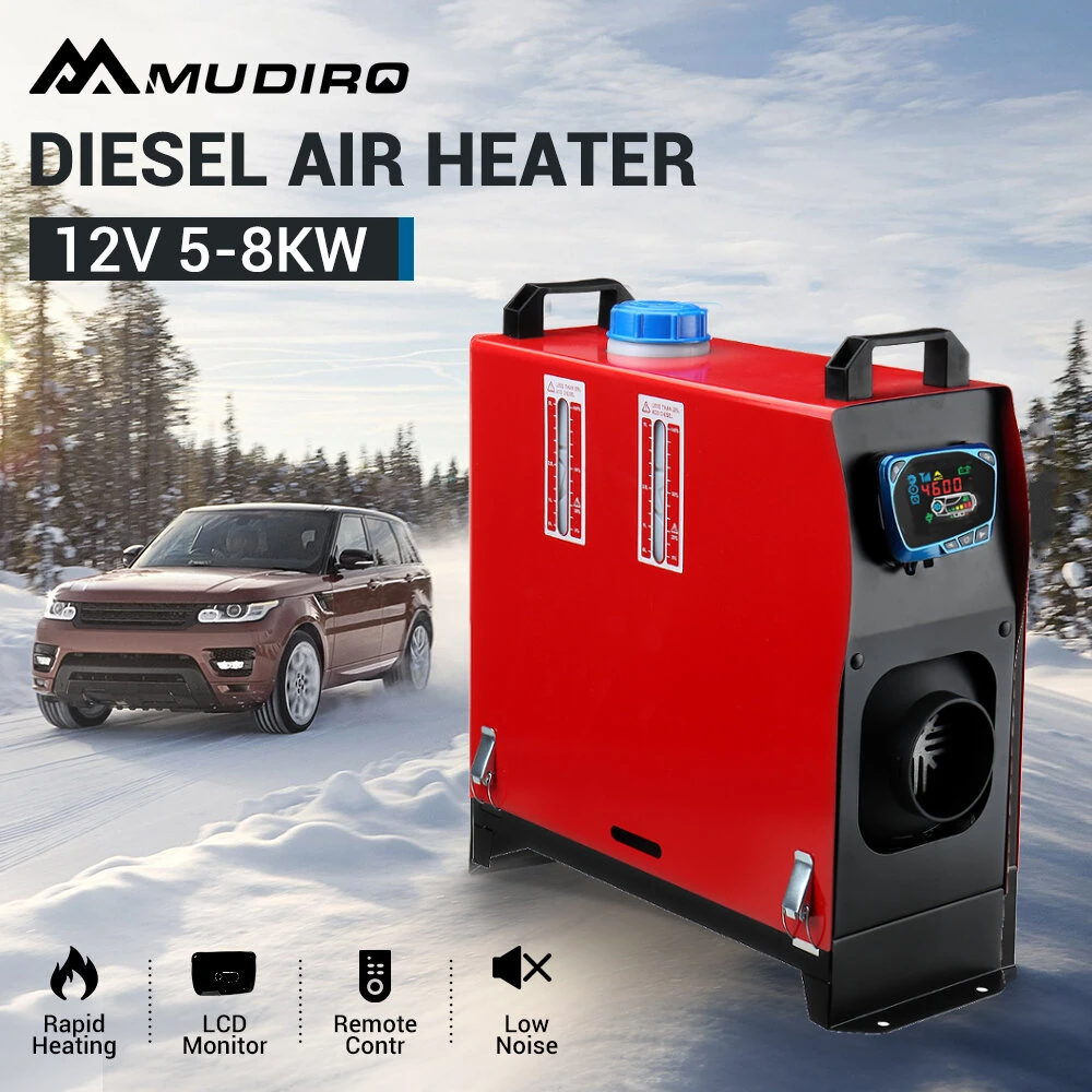 Mudiro M-AH21 8KW DC 12V Car Parking Heater Diesels Air All in 1 LCD Thermostat for Car Truck SUV Bus RV Boats