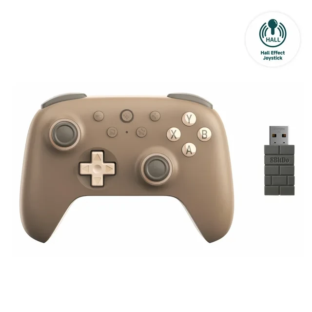 8Bitdo Ultimate 2C Wireless Controller for Windows PC and Android with 1000Hz Polling Rate Hall Effect Joysticks and Hall Triggers and Remappable L4/R4 Bumpers