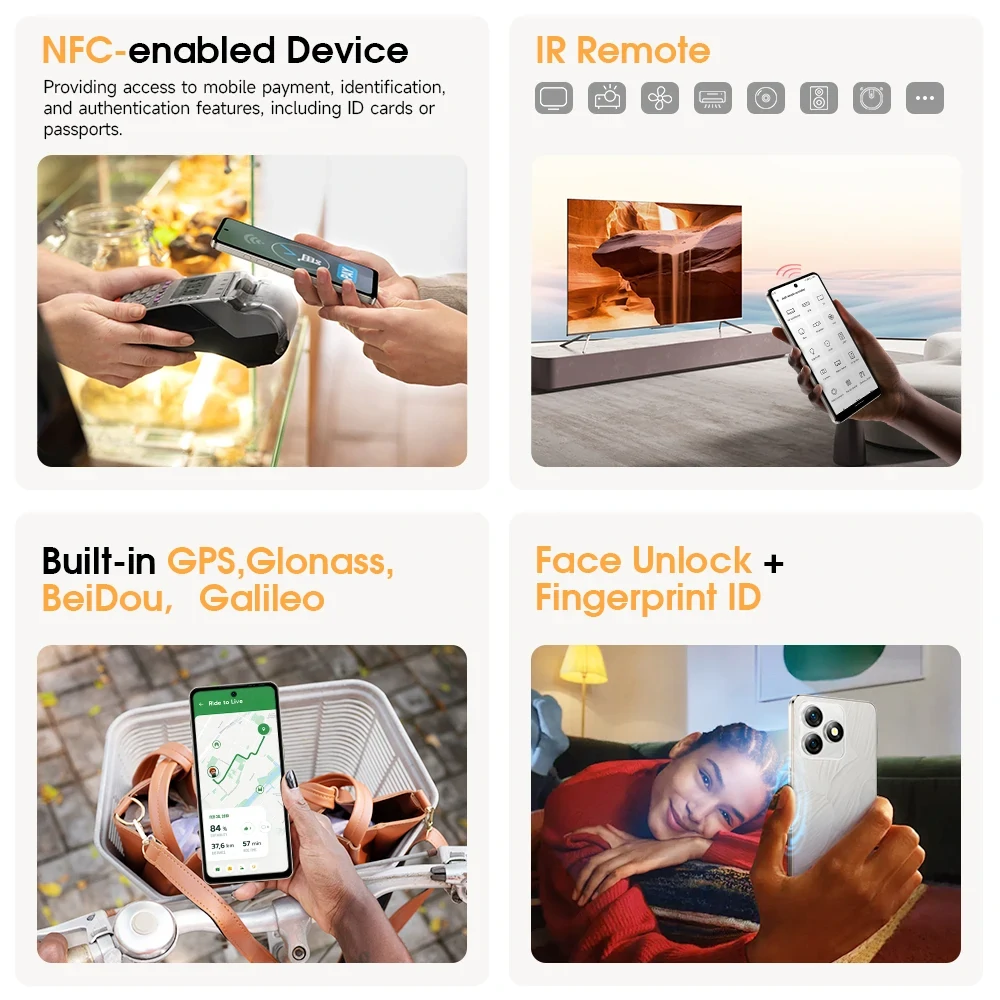 Ulefone Note 18 Ultra 5G 50MP Dual Camera 12GB 256GB 6.78 inch 5450mAh NFC Dimensity 720 Octa Core Smartphone