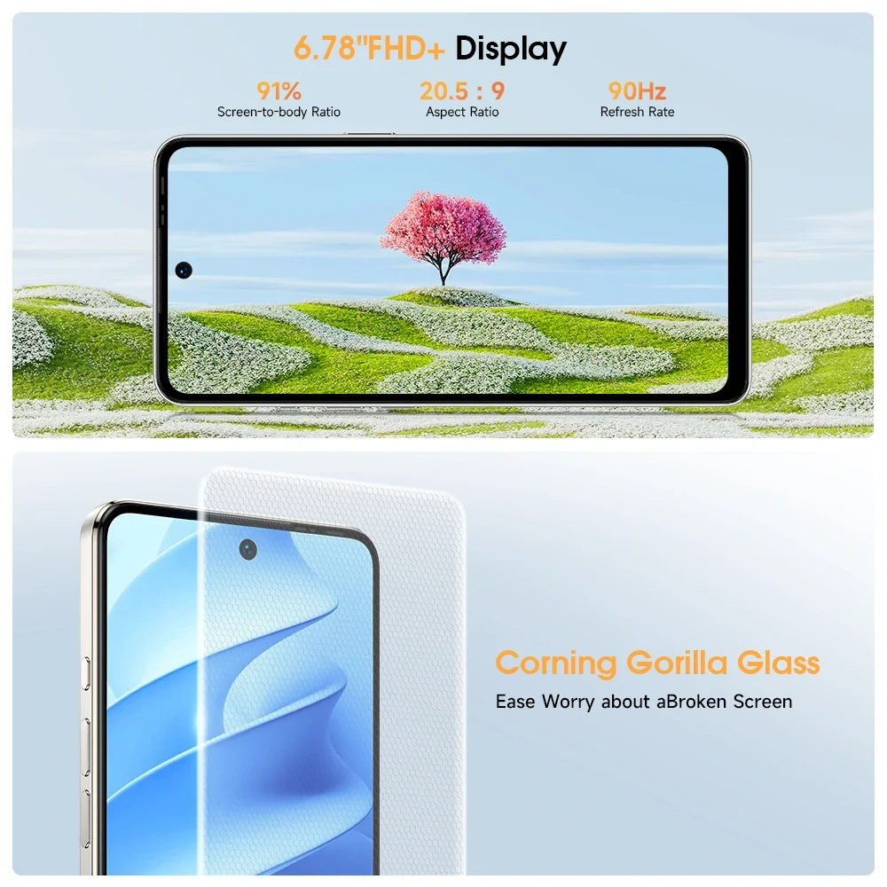 Ulefone Note 18 Ultra 5G 50MP Dual Camera 12GB 256GB 6.78 inch 5450mAh NFC Dimensity 720 Octa Core Smartphone