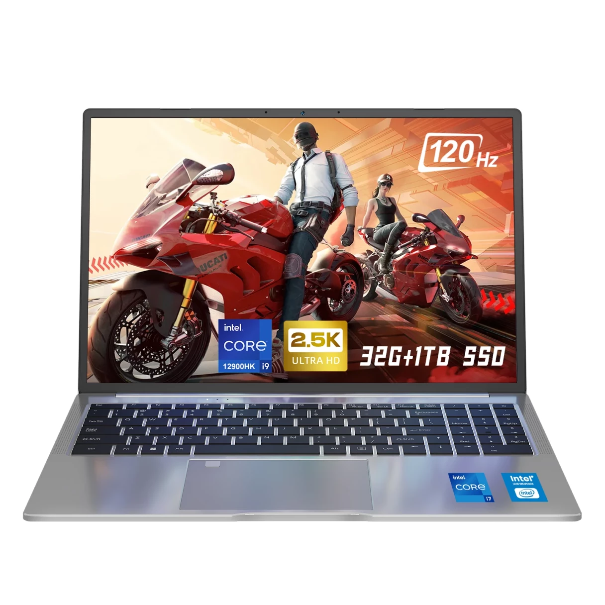 Ninkear N16 Pro Laptop 120Hz 2.5K 16 Inch Intel Core I9-12900HK 32GB DDR4 1TB SSD Windows 11 WIFI 6 Fingerprint Unlocking Full Size Backlit Keyboard Narrow Bezel Notebook