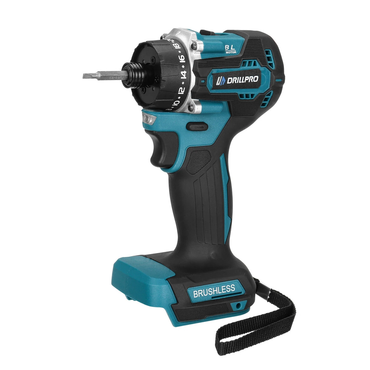 Drillpro 20+1 Brushless Electric Screwdriver 1000W Torque with Dual Speed Capabilities Compatible with Mak 18V Batteries Ideal for Steel and Woodworking Tools