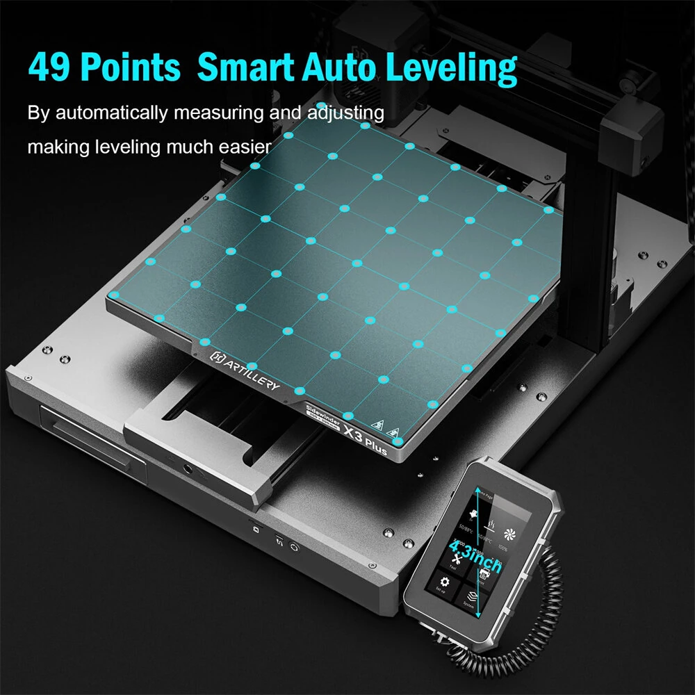 [EU Direct]Artillery SW X3 Plus High Speed 3D Printer 300*300*400mm Printing Area Automatic Cleaning NozzleAuto Wiping Filament Auto Bed Leveling 300mm/s 3D Printer
