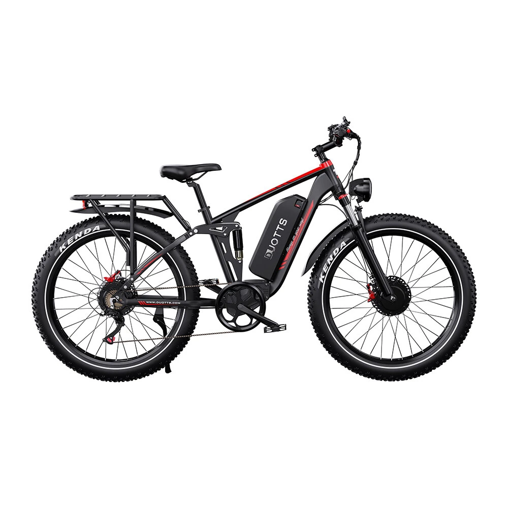 [EU DIRECT] DUOTTS S26 Electric Bike 2024 Version 48V 20AH SamsungBattery 1500W(750W*2) Dual Motors 26*4.0inch Fat Tires 120-150KM Max Mileage 200KG Max Load Electric Bicycle