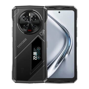 DOOGEE V40 Pro 5G 1.47 inch Rear Display 36GB 512GB 200MP Quad Camera Night Vision Dimensity 7300 6.78 inch 120Hz 8680mAh 33W Fast Charge WiFi 6 NFC IP68 IP69K Waterproof Octa Core Rugged Sma