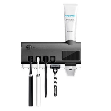 Tooth Disinfection Box Multifunctional Toothbrush Holder Disinfecting Toothbrush Holder Multifunctional Toothbrush Box Toothpaste Squeezer Toothbrush Sterilizer