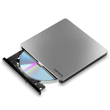 Lenovo DB85 External CD/DVD Drive 2-in-1 Type-C+USB CD DVD RW Drive Player Optical Burner Drive Plug and Play for PC Laptop