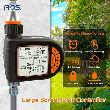 Intelligent Timing Gardening Automatic Watering Device Large Screen LCD Controller Garden Balcony Farmo Sprinkler Timer Outdor Irrigation Controller