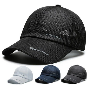 Spring Summer Breathable Mesh Baseball Caps for Men Women Outdoor Sports Fishing Driving Adjustable Casual Hats Sunscreen Hat