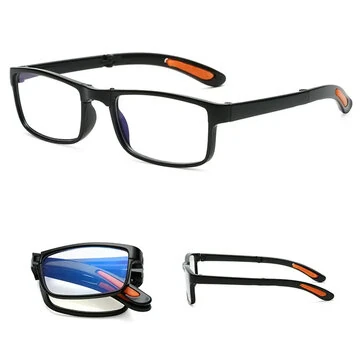 Classic Portable Folding Reading Glasses Ultralight Eyewear Anti-blue Light Presbyopia Glasses for Men Women Far Sight Glasses with Box Diopter +1.0 To +3.50
