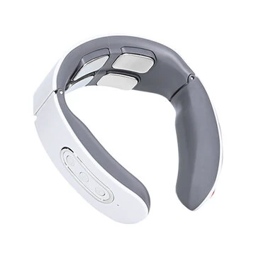 CHIGO 4-Head Neck Massager TENS Muscle Neck Massager Wireless Electric Neck Massager Device 6 Massage Modes 9 Strength Levels
