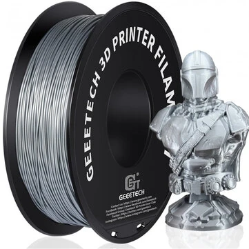 Geeetech PLA 3D Printer Filament 1.75mm Grey Silver 1kg Spool Accurate Printing Material High Quality FDM Printer Filament