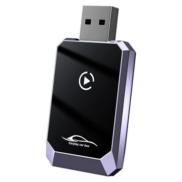 2 In 1 Wireless Carplay Car Interconnection Android Auto Carplay Module Plug and Play Supports Car's Built-In Microphone Buttons Touchscreen