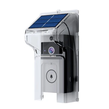 U9 Intelligent Visual Doorbell with Night Vision 720P HD Camera Two-Way Audio Solar-Powered Rainproof Cover PIR Motion Sensor Wi-Fi Real-Time Monitor