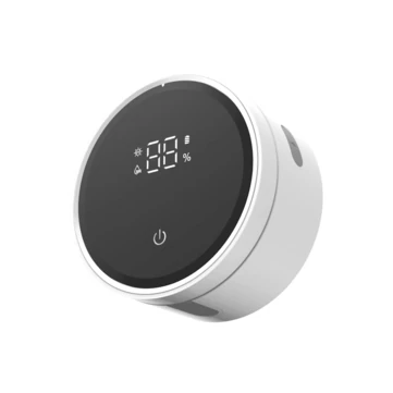 USB Smart Wall Mounted Toothbrush Sterilizer Punch-Free Single Toothbrush Dryer UV Sterilization with LED HD Display Automatic Induction Opening Closing