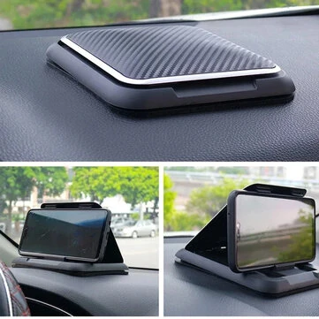 Car Center Console Mobile Phone Navigation Holder Anti-Slip Pad Mobile Phone Holder Instrument Panel Car Mobile Phone Holder