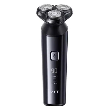 VTT RA4 Electric Shaver with Digital Display High-Speed Motor Men Shaver Multi-Dimensional Floating Shaving IPX7 Waterproof