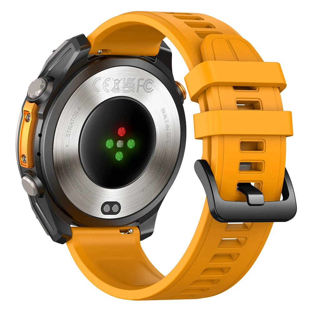 [World Premiere]Zeblaze Stratos 4 1.43-inch AMOLED GPS 5ATM&IP69K Waterproof Built-in Flashlight Compass&Barometric Altimeter 60 days Battery Life Voice Assistant bluetooth Call Heart Rate SpO2 Monitor Sleep Monitoring Multi-sport Modes Smart Watch