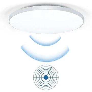 [EU Direct] 40W/50W LED Radar Motion Sensor Ceiling Light 3800LM~4750LM Cold White 6000K Easy Installation Mosquito Resistant for Living Room, Kitchen, Hallway