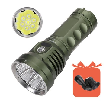Astrolux® MF07 7*SFH55.2 LED 21000LM Powerful Search Monsters Flashlight with 46950 Battery Max 618M Throw Flashlight 15 Days Runtime Type-C USB Rechargeable Powerful LED Torch for Outdoor Ad