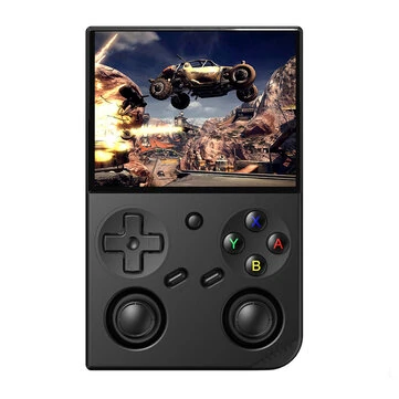 ANBERNIC RG35XX Pro 64G+256G 14000+ Games Handheld Game Console 3.5-inch IPS Screen Linux System Quad-core Support WiFi6&BT4.2 3200mAh Battery Dual Joysticks Vibration Motors HiFi-Speakers Vi