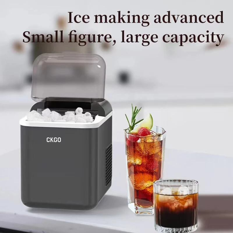 CKGO-i5 Ice Maker Wifi Connection App Control  Adjustable Ice Size Automatic Cleaning Touch Button With LED Display