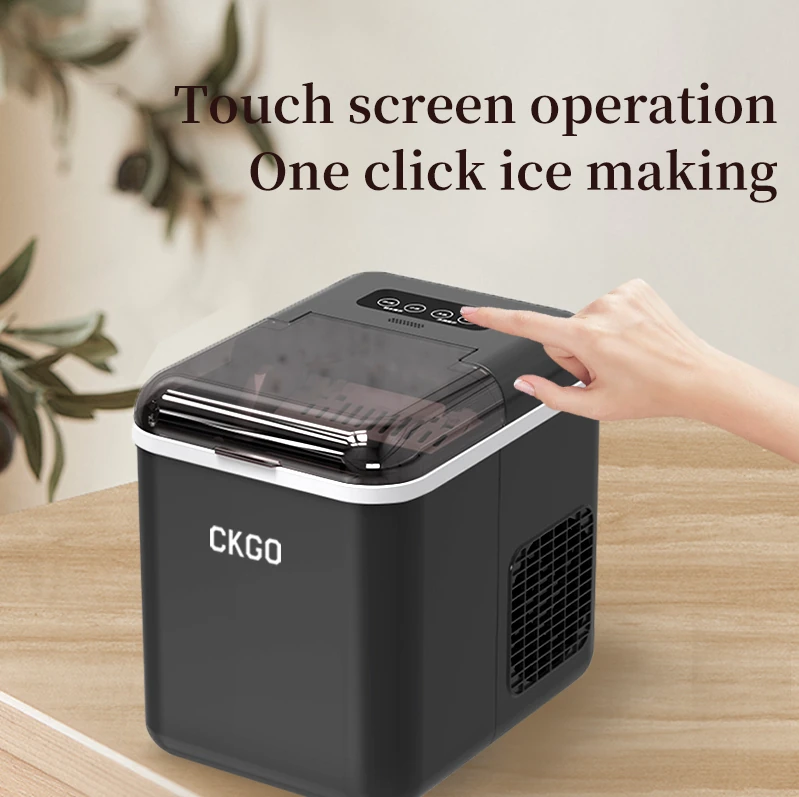 CKGO-i5 Ice Maker Wifi Connection App Control  Adjustable Ice Size Automatic Cleaning Touch Button With LED Display