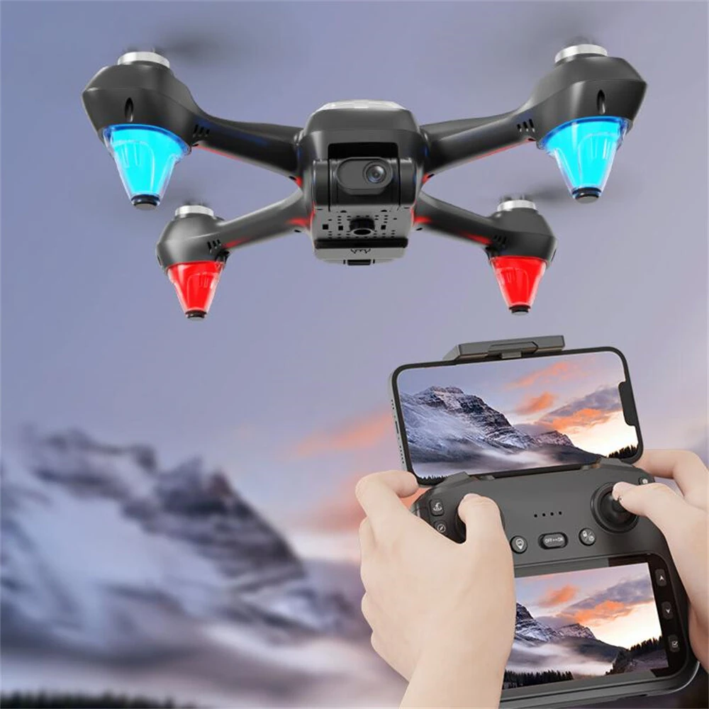 AE9 GPS 5G WiFi FPV with 5.9inch LCD Screen Controller HD Dual Camera Optical Flow Positioning LED Light Brushless 2.4G Remote Control RC Drone Quadcopter RTF