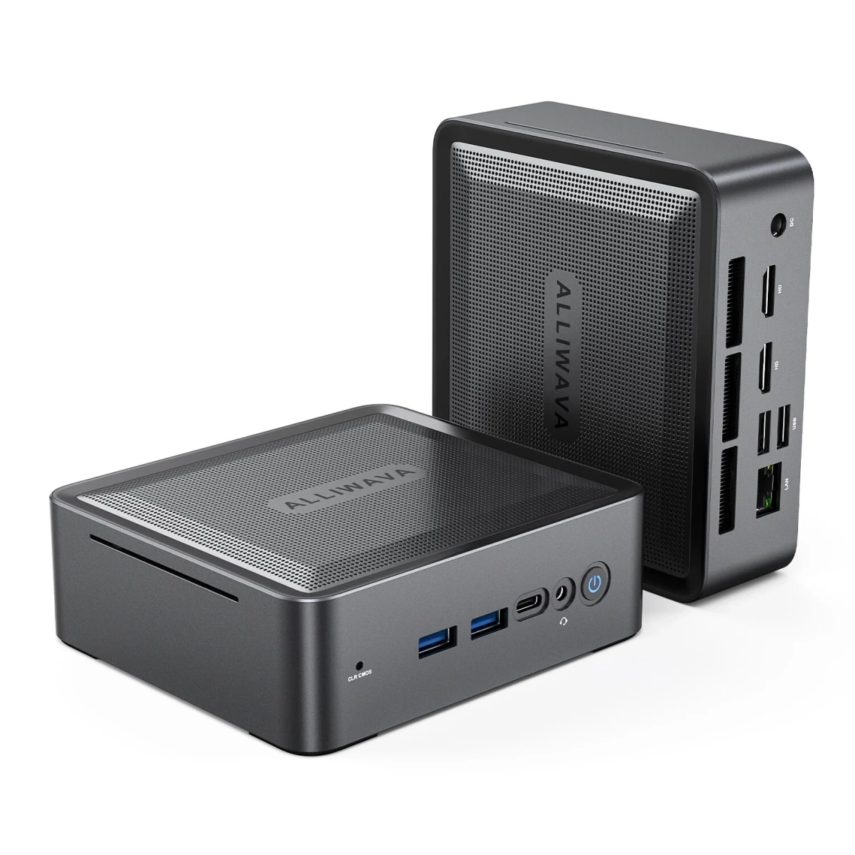 ALLIWAVA U58 AMD Ryzen 7 5825U Octa Cores 32GB DDR4 512GB SSD Windows 11 WIFI 6E BT5.2 4K Triple Output Type-C Mini Computer Desktop PC