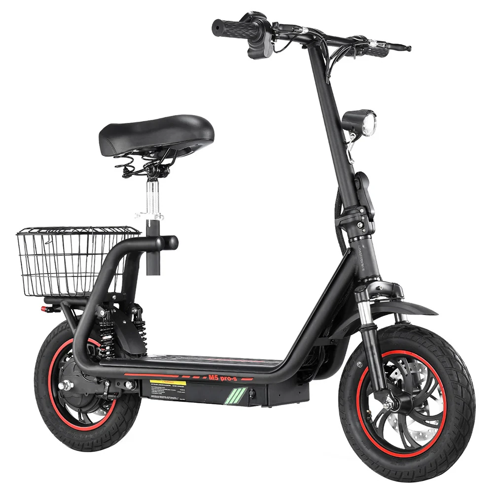 [EU Direct] Refurbished BOGIST M5 PRO-S Electric Scooter with Seat 48V 13AH Battery 500W Motor 12inch Pneumatic Tires 35KM Max Mileage 120KG Max Load Folding E-Scooter HONEY WHALE M5 PRO-S