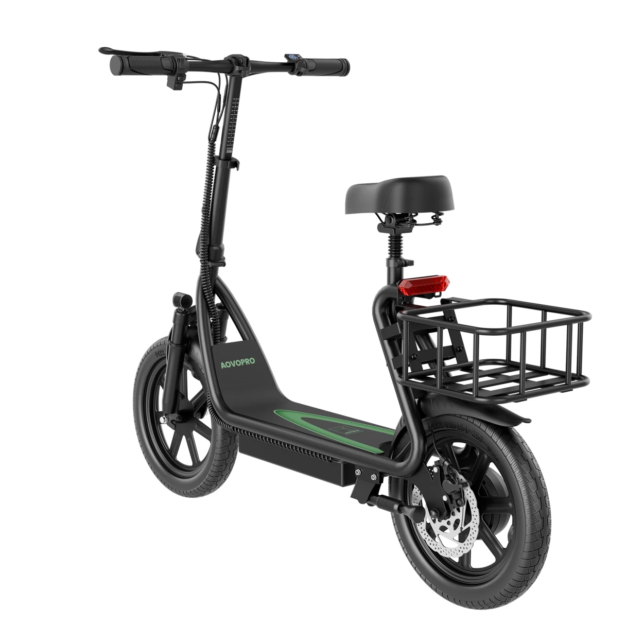 [EU DIRECT] AOVOPRO ESBS Electric Scooter with Seat 500W Motor 48V 10.4AH Battery 14inch Tires 35-45KM Max Mileage 120KG Max Load Folding E-Sscooter
