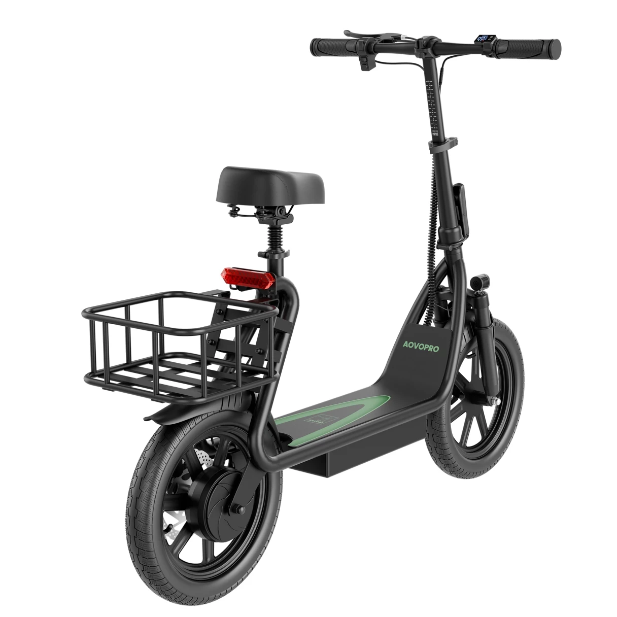 [EU DIRECT] AOVOPRO ESBS Electric Scooter with Seat 500W Motor 48V 10.4AH Battery 14inch Tires 35-45KM Max Mileage 120KG Max Load Folding E-Sscooter