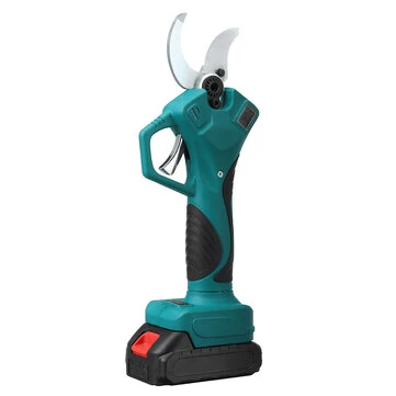 Drillpro Electric Pruning Shear 21V 600W Finger Protection 4-Speed LCD Display 55mm Cutting Diameter Lightweight Cordless Garden Tool