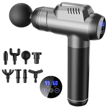 Konka A2 Massage Gun 8 Message Heads 99 Adjustable Gears Fascia Gun Brushed Motor 1500mAh Battery
